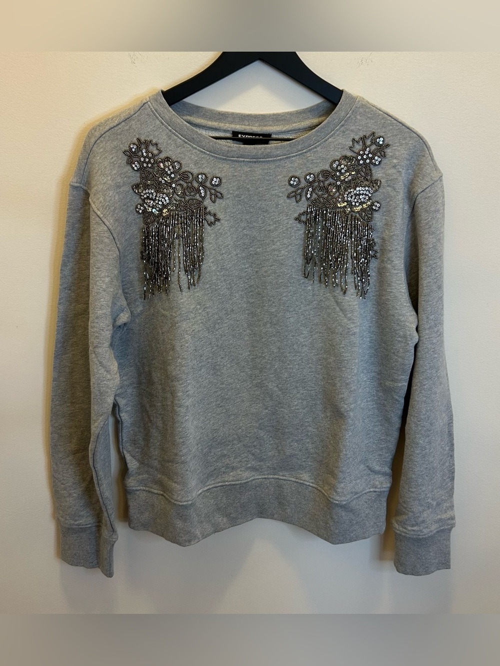 NWT Express Beaded Sweatshirt